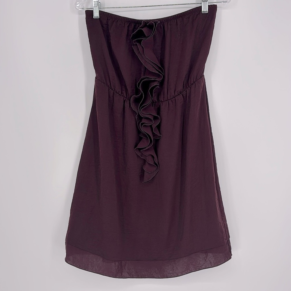 Banana Republic Factory Strapless Ruffle Dress Women’s Size Small